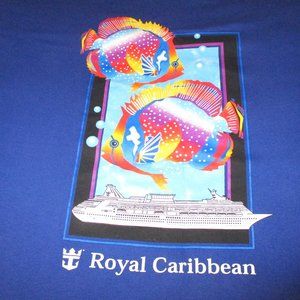 VTG Royal Caribbean Cruise Ship Fish XXL Shirt